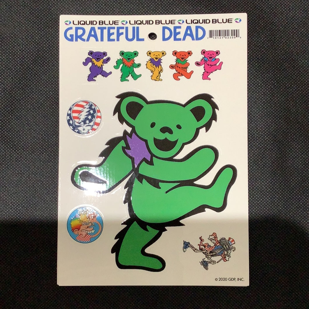 Sticker Grateful Dead Green Bear
