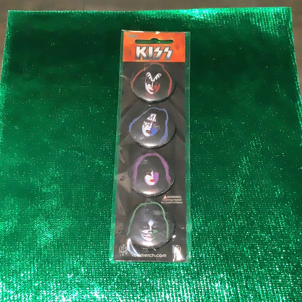 Kiss 4 Button Set