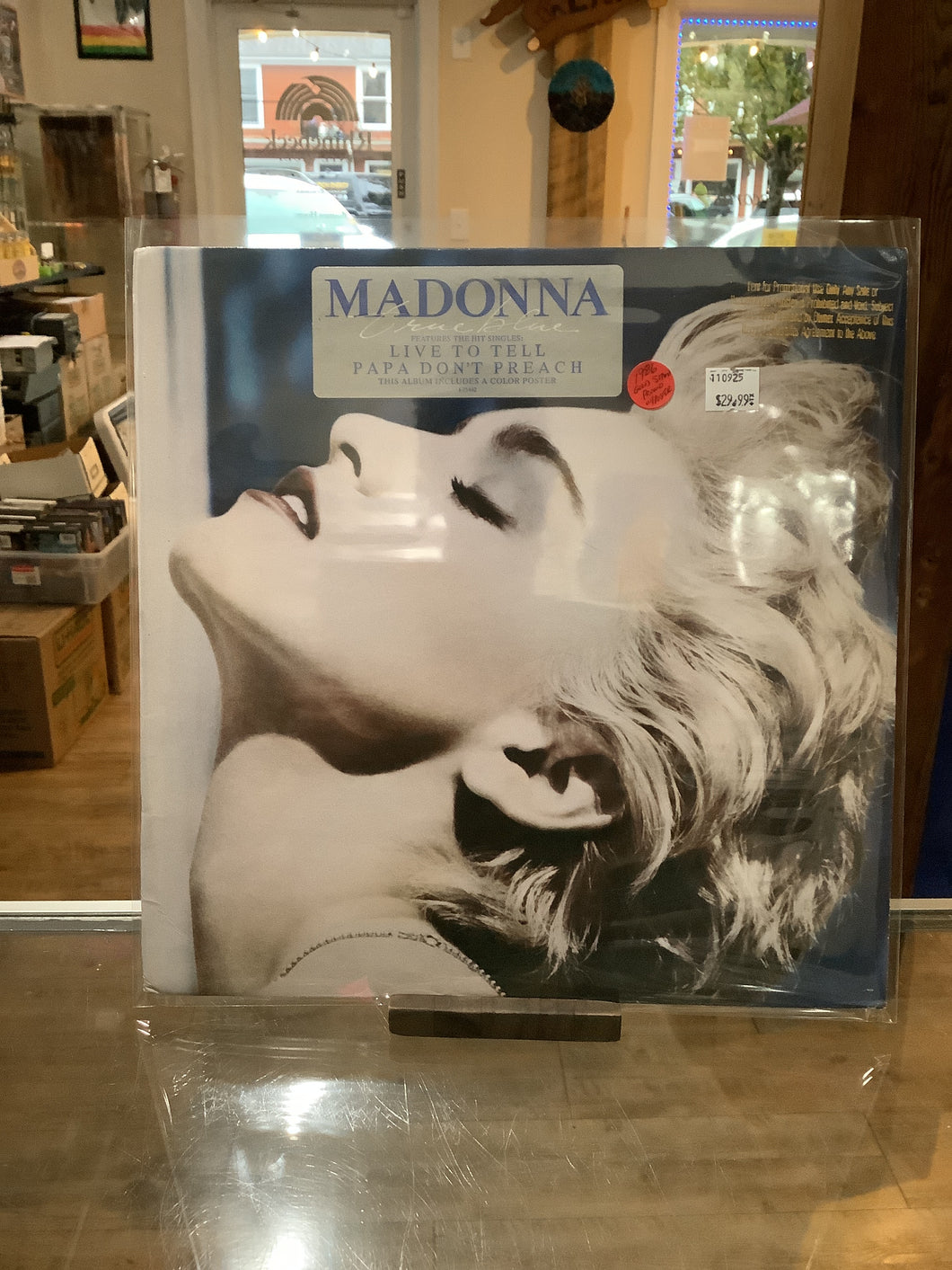 Madonna - True Blue (1986 Gold Stamp Promo w/Poster) (Used)