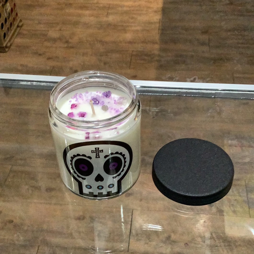 Sugar Skull Candle
