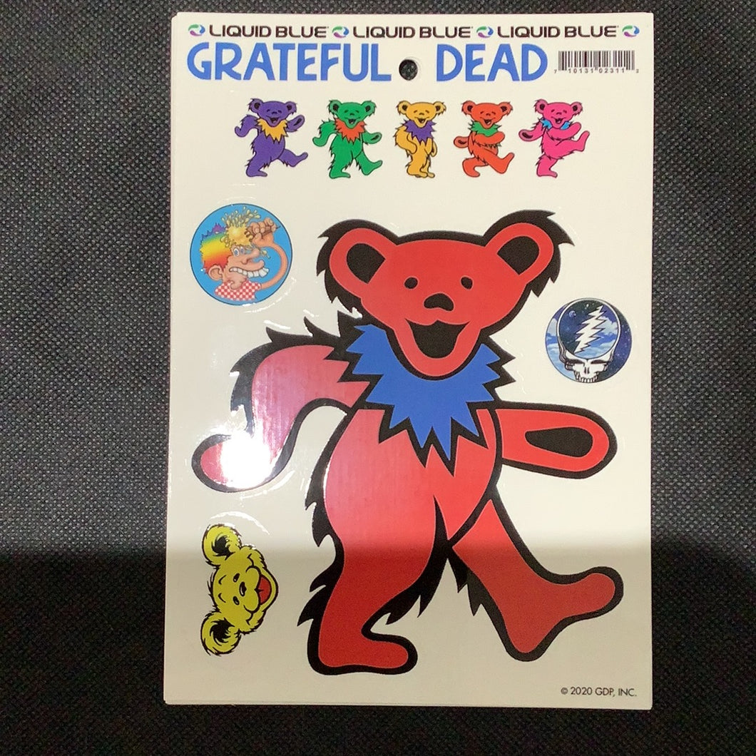 Sticker Grateful Dead Red Bear