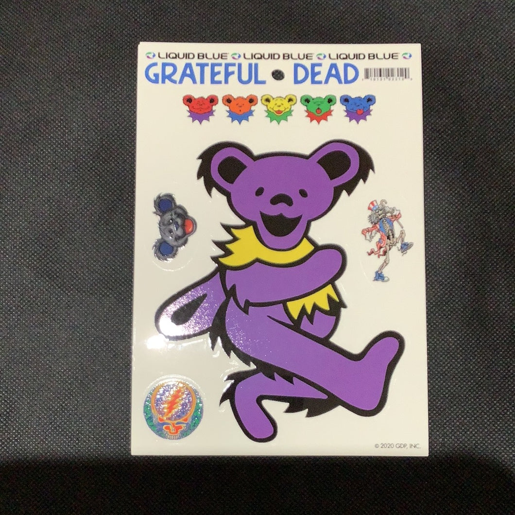Sticker Grateful Dead Purple Bear